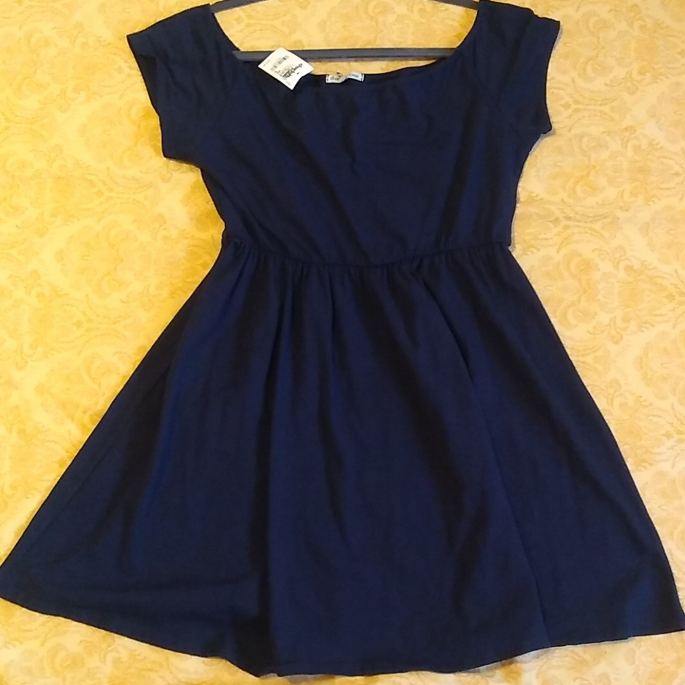 Charlotte russe Navy blue off shoulder dress